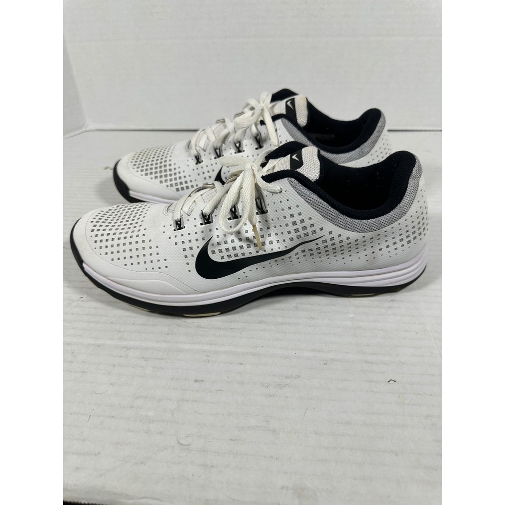 Nike Lunar Control 2 Golf Shoes White Black Grey 652522-100 Mens 13 - Picture 8 of 14